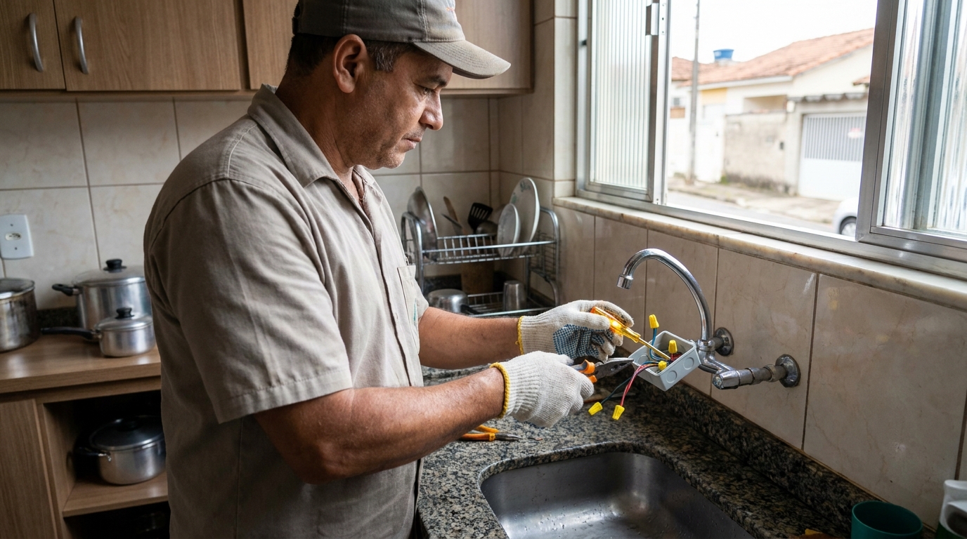 Adequação de Ponto Elétrico no Coroado, Guarapari‑ES