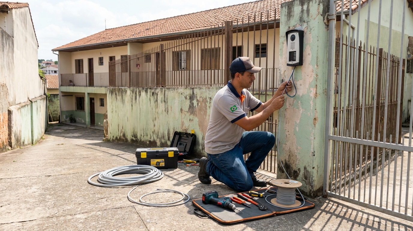 Instalação de Porteiro Eletrônico na Olaria, Guarapari‑ES