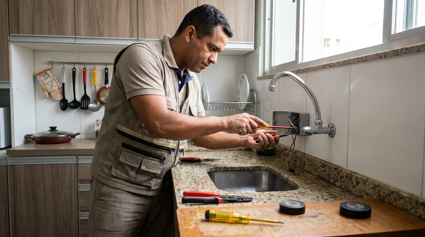 Instalação em Cozinha ou Área Gourmet no Coroado, Guarapari‑ES