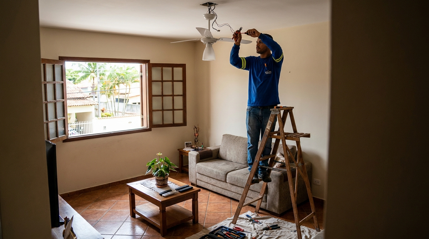 Reforço de Suporte no Teto no Coroado, Guarapari‑ES