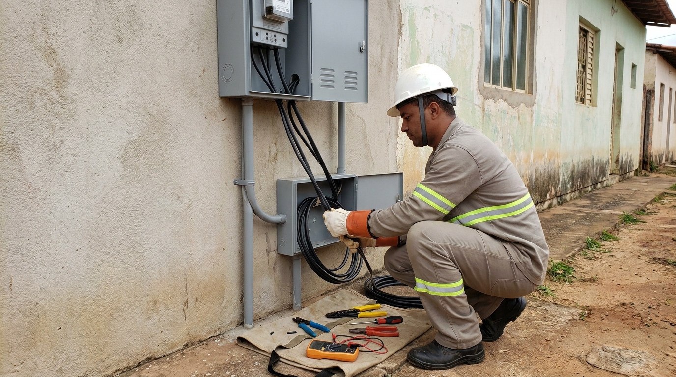 Regularização de Entrada de Energia no Centro, Guarapari‑ES
