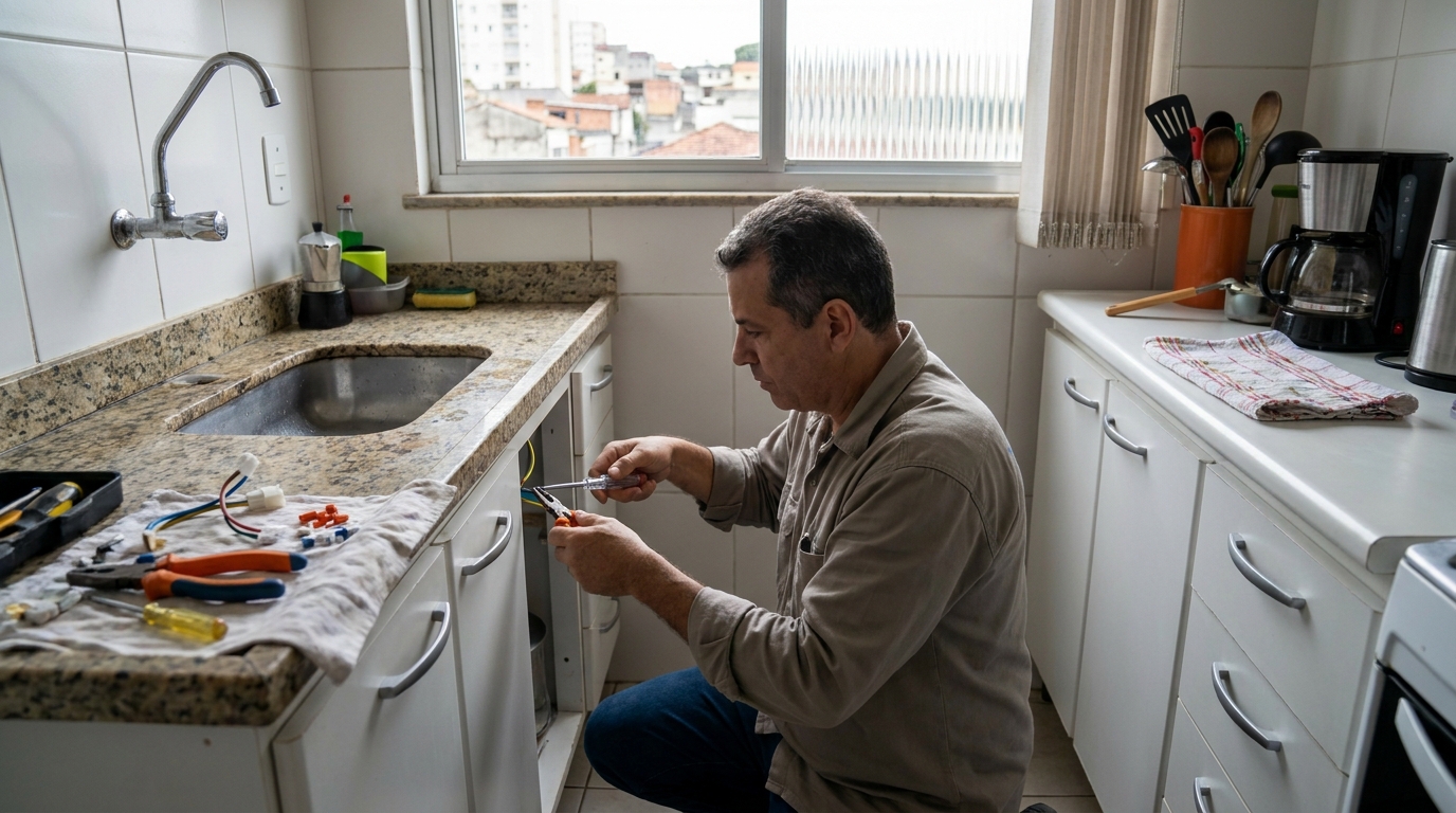Troca de Torneira Elétrica no Coroado, Guarapari‑ES